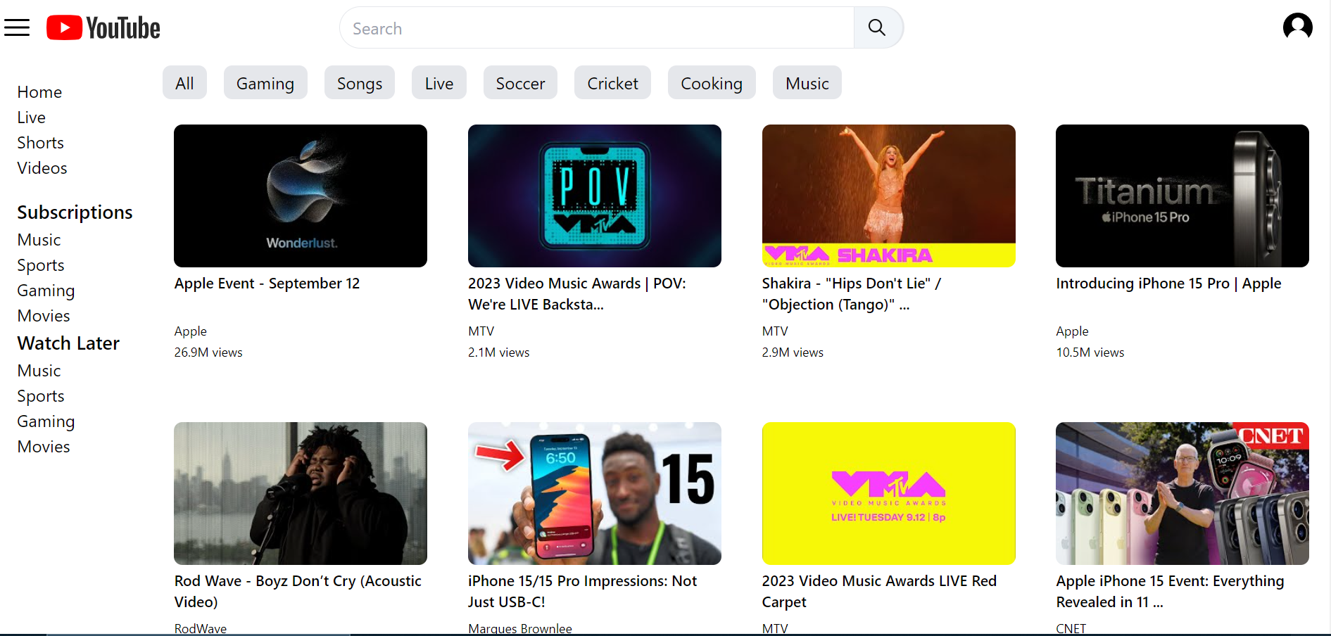 YouTube Clone